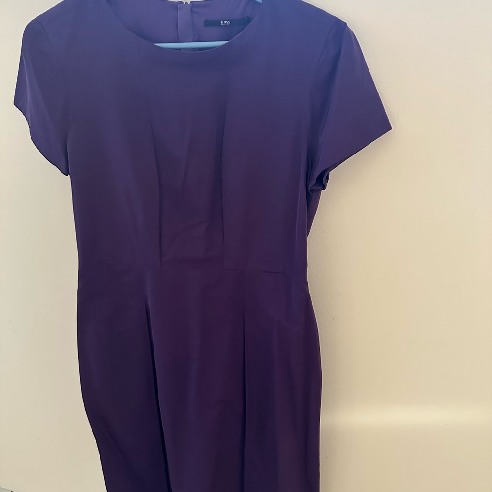 Hugo Boss purple dress